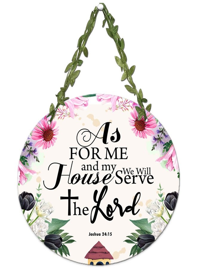 AR Creative As For Me - Bible Verse Wall Hanging For Home Decoration, Bible Quotes MDF Wooden Wall Art, Bible Verse, Home, Office Decor, Wall Wood Hanger (10.5 inch x 10.5 inch) - Image 1